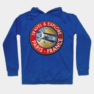 Travel & Explore Paris France Logo Hoodie